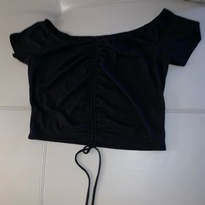 Black crop top